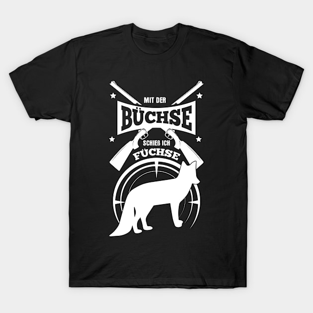 Jäger Geschenk Fuchsjagd mit der Büchse T-Shirt by HBfunshirts